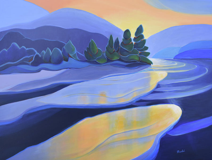 Spring Thaw Painting by Barbel Smith