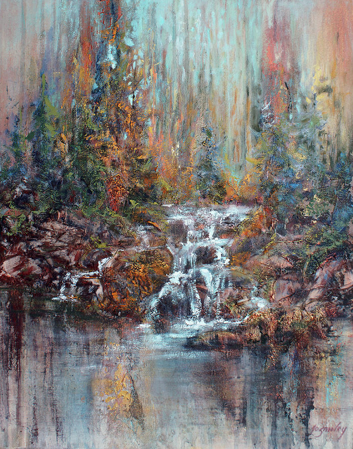 The Falls Painting by Jo Smoley