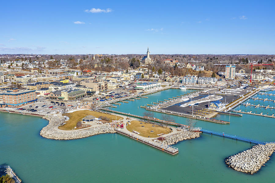 Spring Time Aerial in Port Photograph by James Meyer
