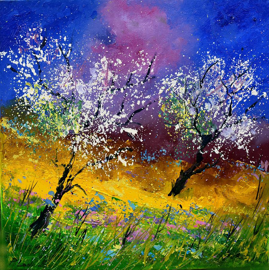 Spring trees Painting by Pol Ledent