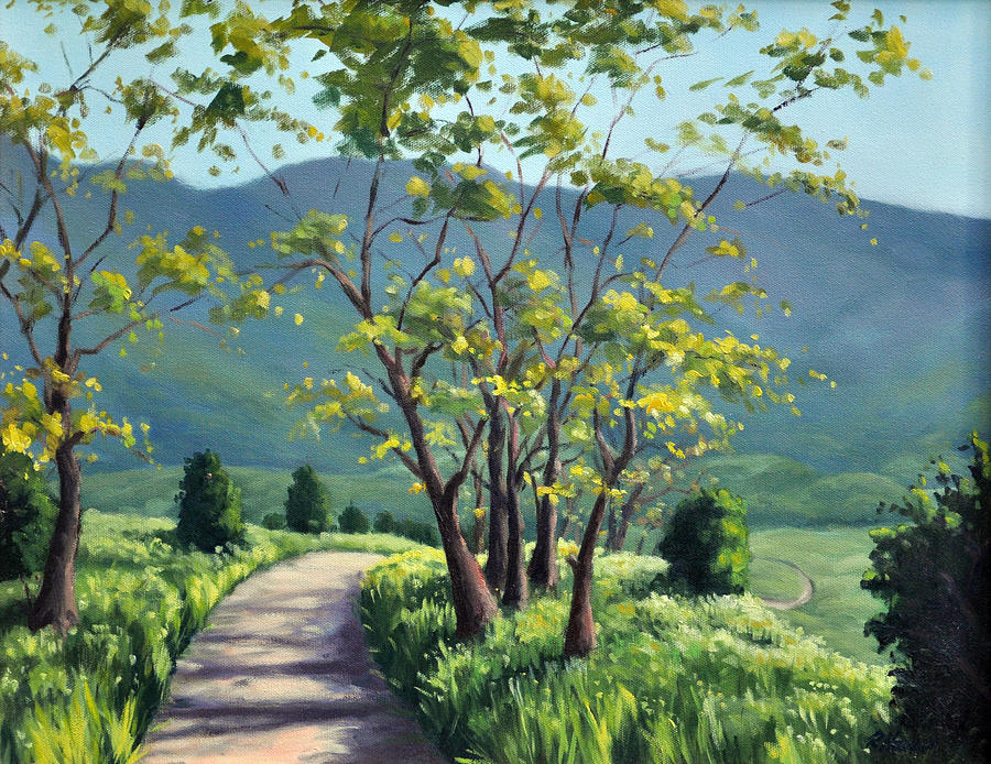 Spring Valley Trail Painting by Rick Hansen