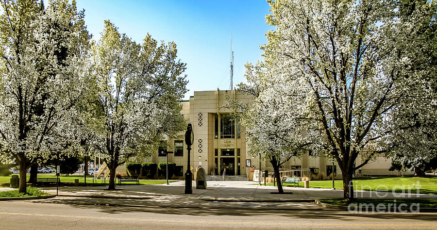 Spring View Gem County Courthouse Photograph by Robert Bales
