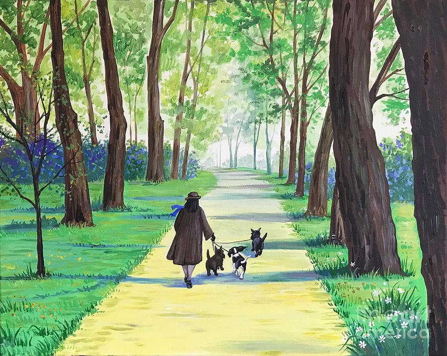 Spring Walk Painting by Margaryta Yermolayeva Spring Walk Painting by Margaryta Yermolayeva