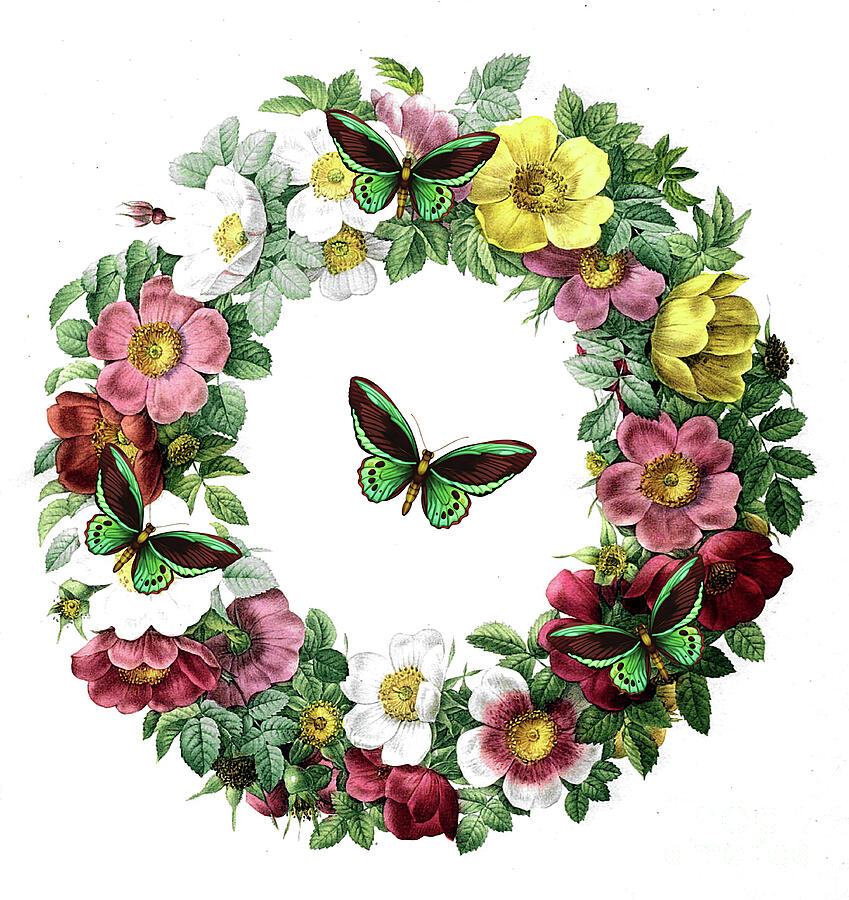 Spring Wreath Painting