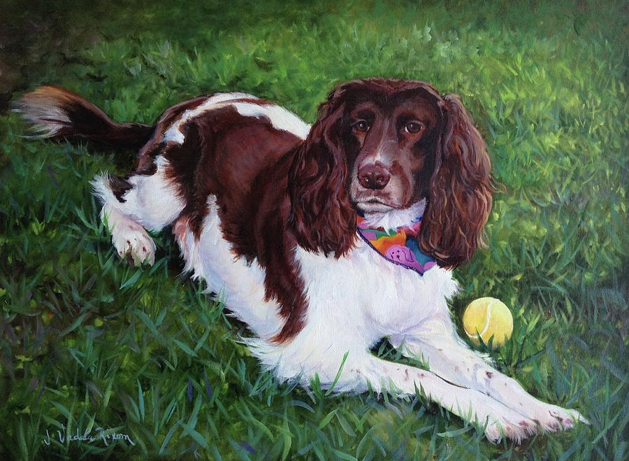 Springer Spaniel Painting by Judy Rixom