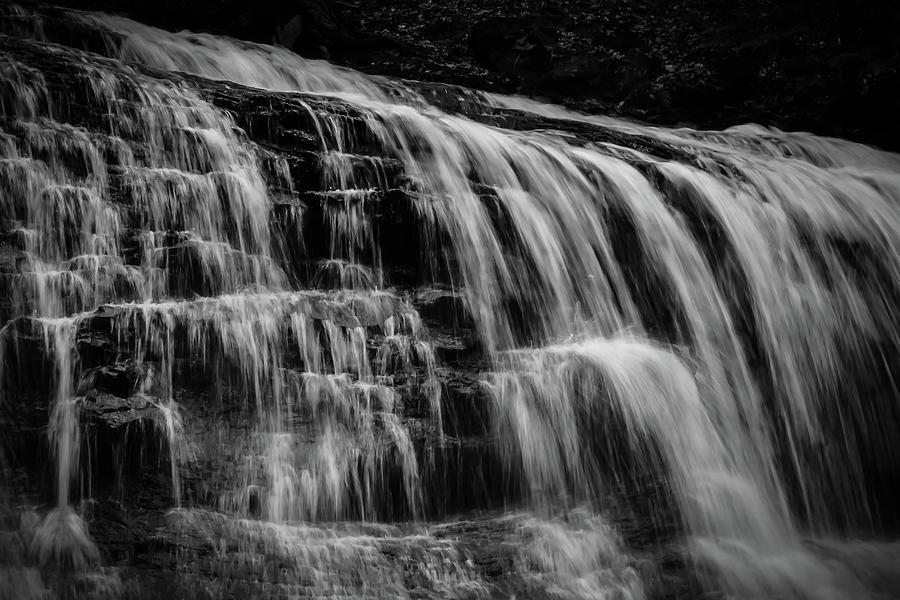 Springfield Falls In Bw Photograph