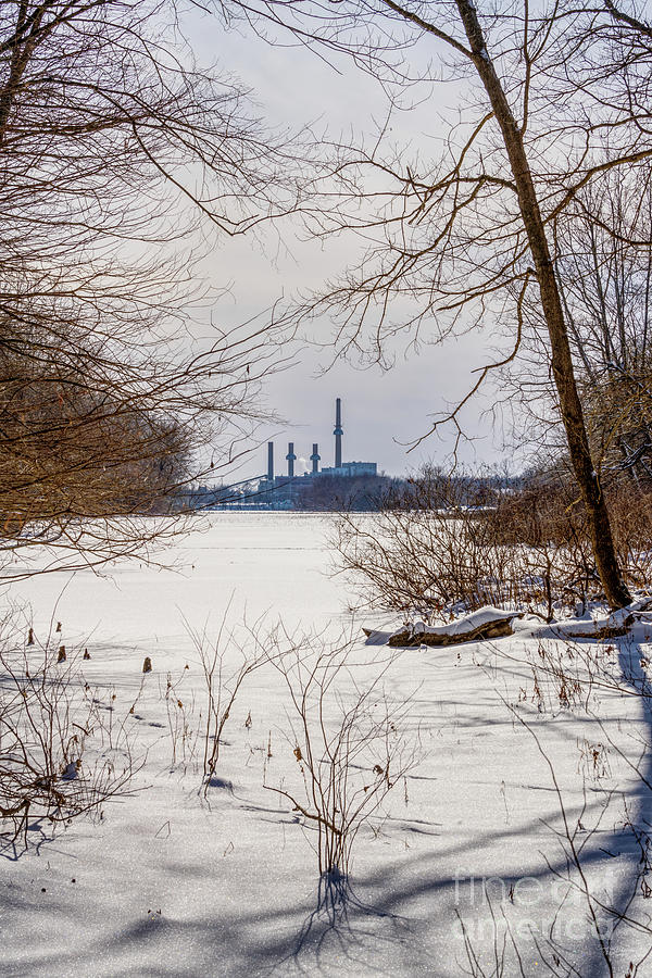 Springfield Power Plant Winter Photograph by Jennifer White