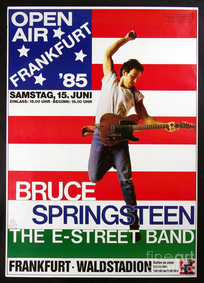 Springsteen Frankfurt Germany Concert Poster Photograph by Pd Fine