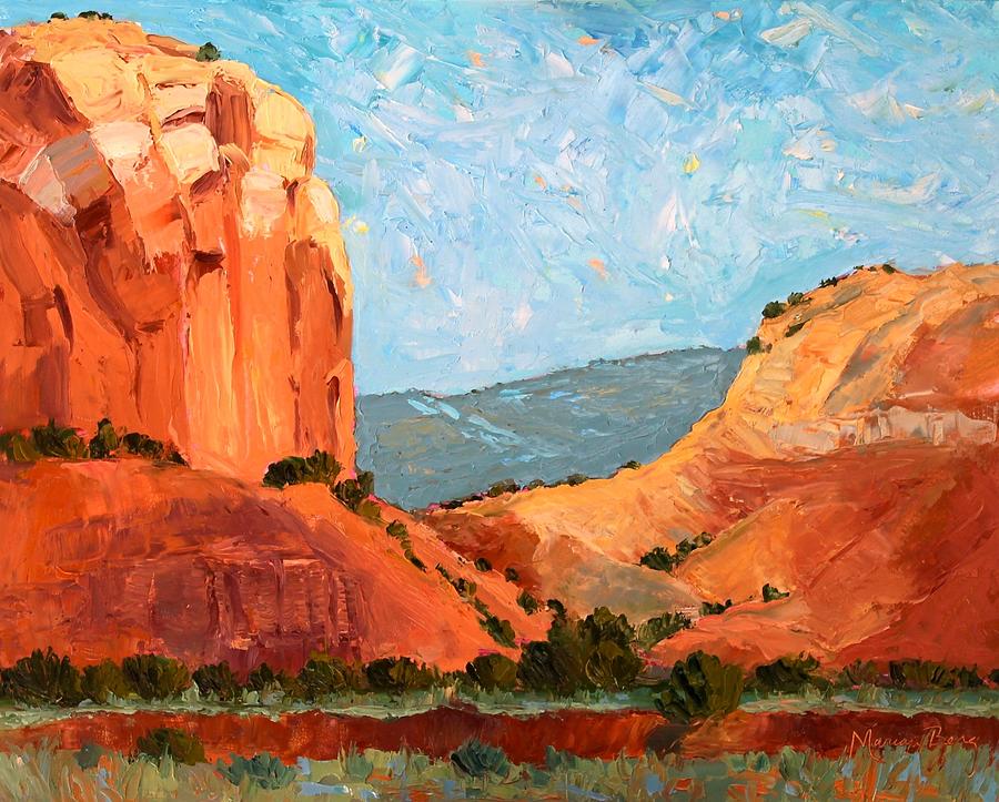 Springtime at Box Canyon Painting by Marian Berg