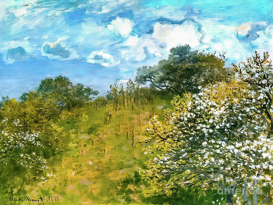 Springtime by Claude Monet 1873 Painting by Claude Monet
