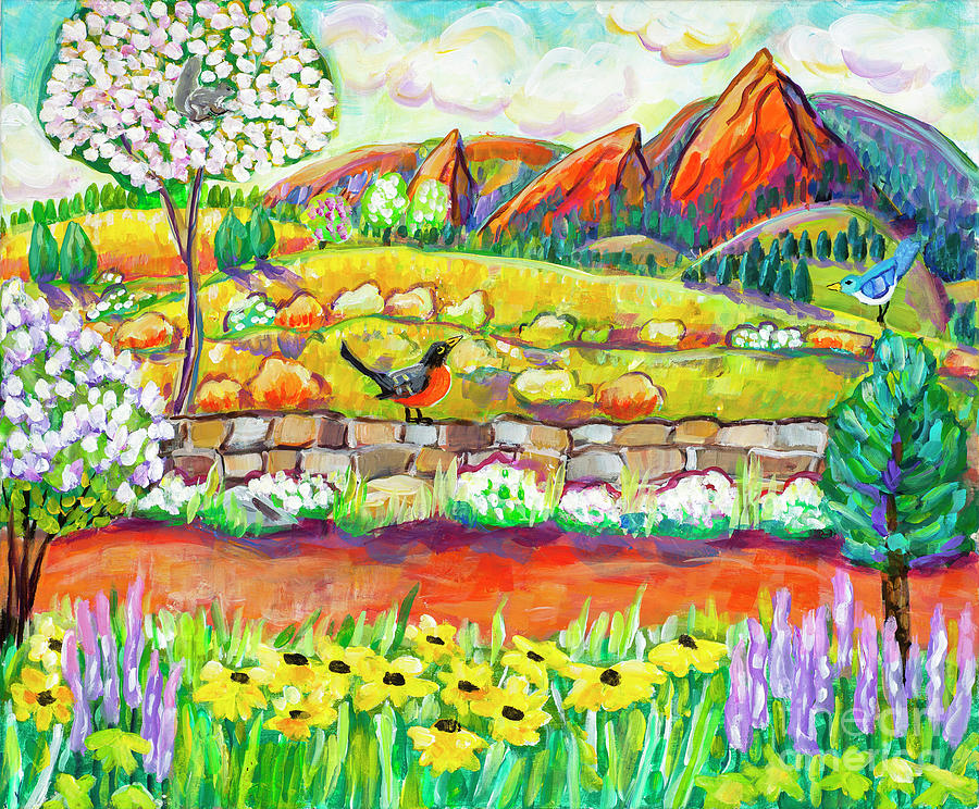 Flower Painting - Springtime in Boulder by Harriet Peck Taylor