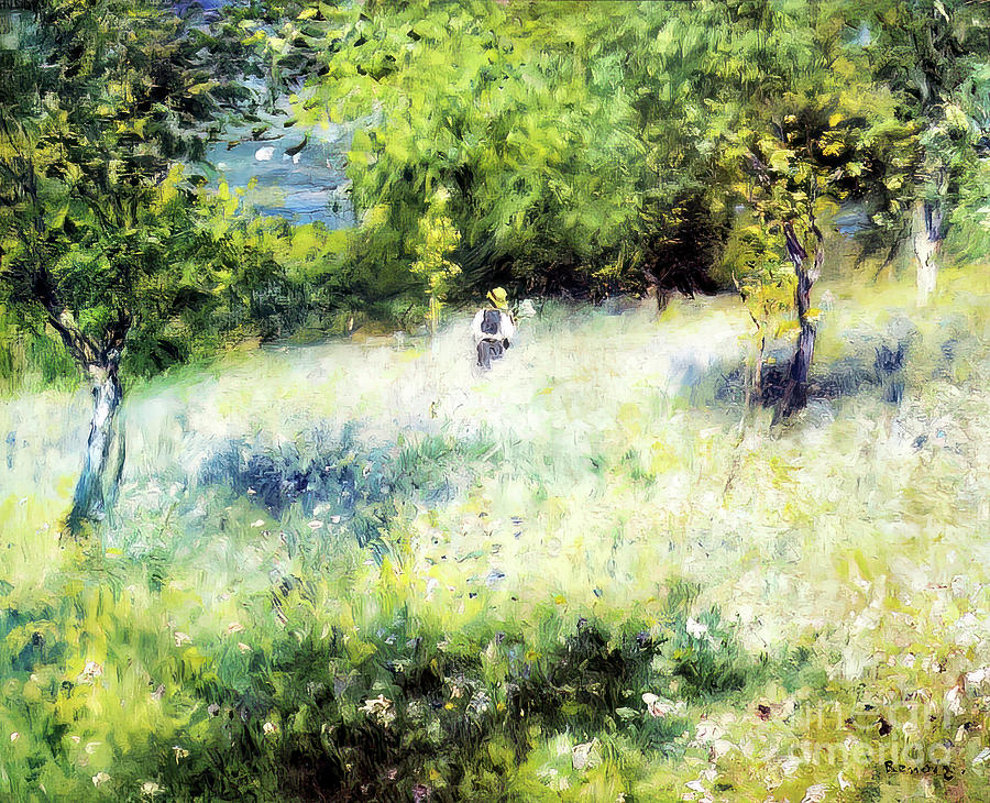 Springtime in Chatou by Auguste Renoir 1875 Painting by Auguste Renoir ...