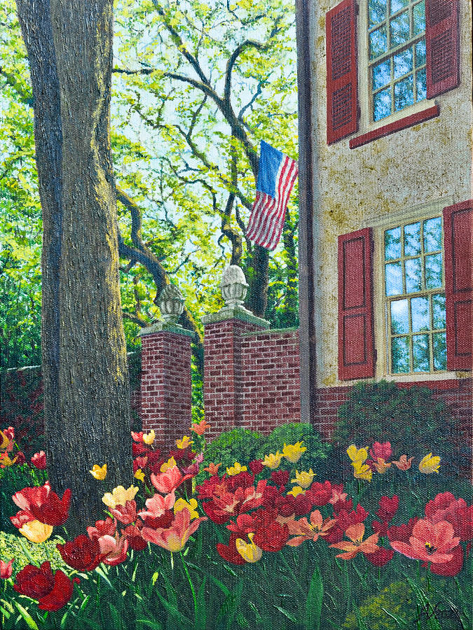 Springtime in Chestnut Hill Painting by Alex Vishnevsky