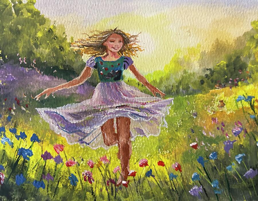 Springtime In The Meadowlands Painting by Larry Whitler Springtime In The Meadowlands Painting by Larry Whitler