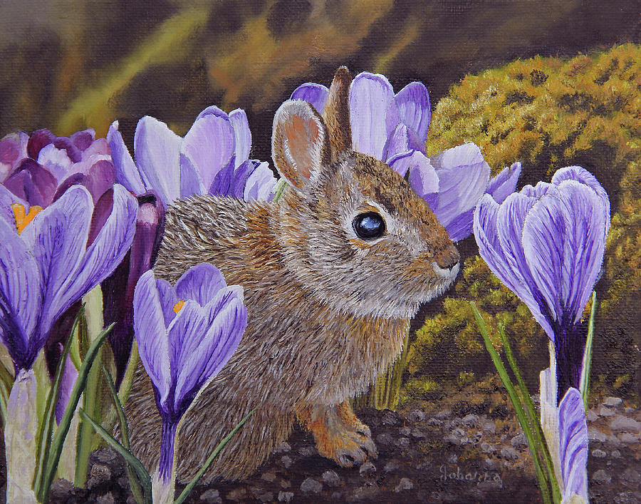 Springtime Painting by Johanna Lerwick