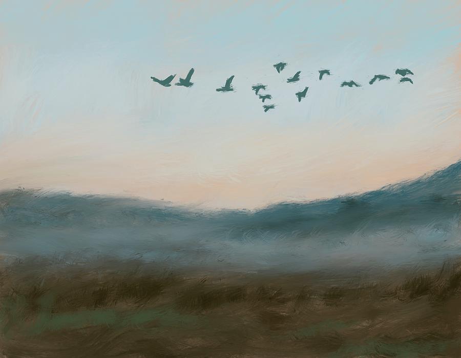 Springtime Migration Painting by Larry Whitler