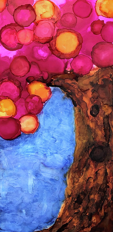 Springtime Orbs Painting by Carlee Ojeda