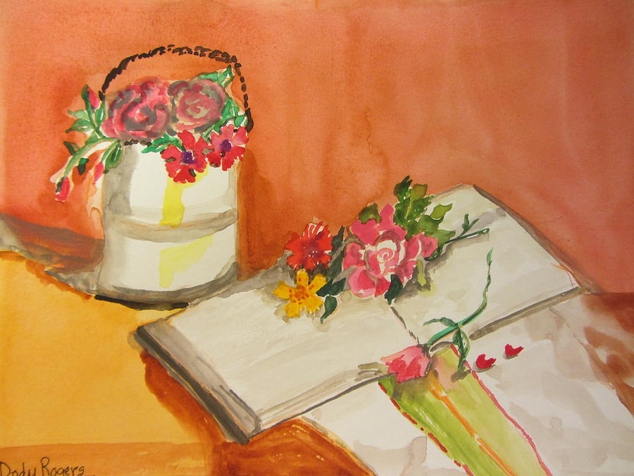 Springtime Reading Painting by Dody Rogers