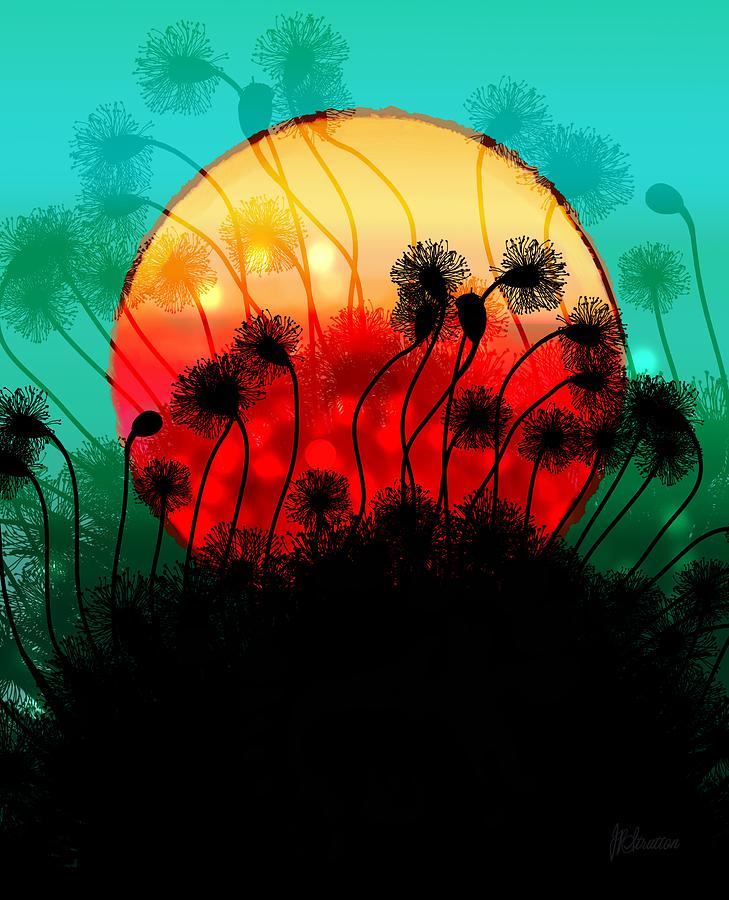 Springtime Sunrise Delight Drawing by Joan Stratton
