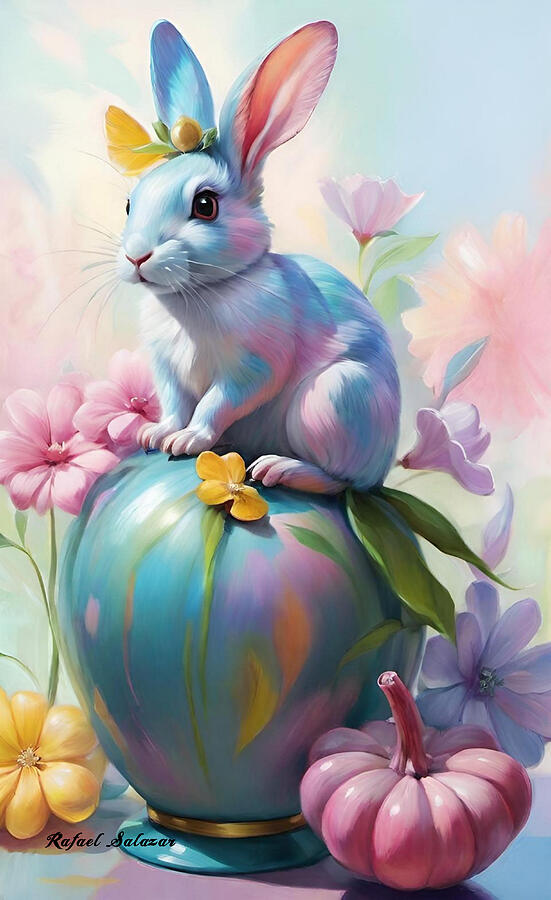 Easter Mixed Media - Springtime Whimsy by Rafael Salazar