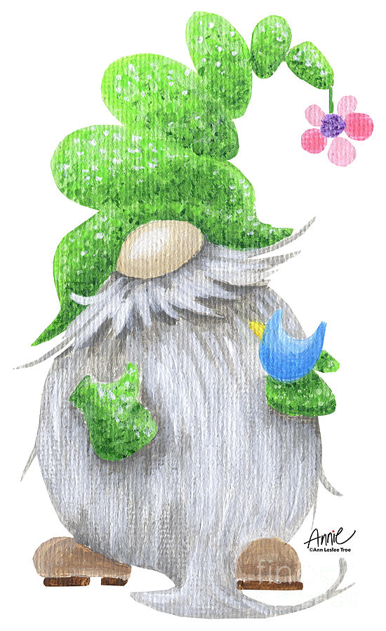 Sprout Gnome Painting by Annie Troe