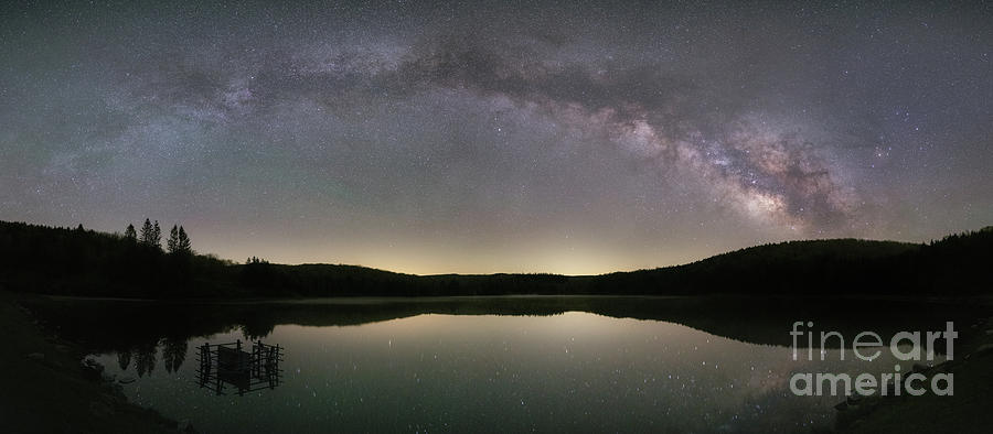 Spruce Knob Lake Milky Way Arch  Photograph by Michael Ver Sprill