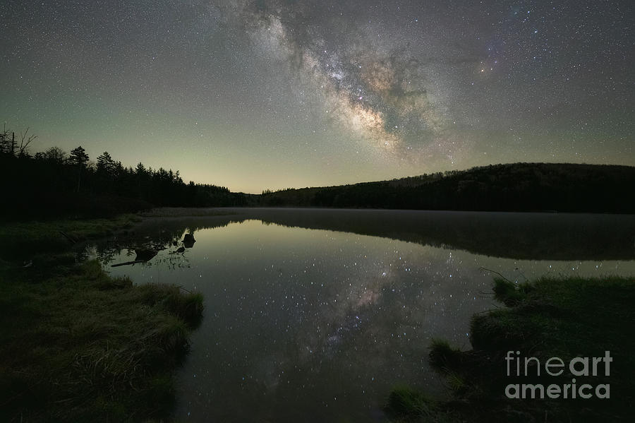Spruce Knob Lake Milky Way Reflections  Photograph by Michael Ver Sprill
