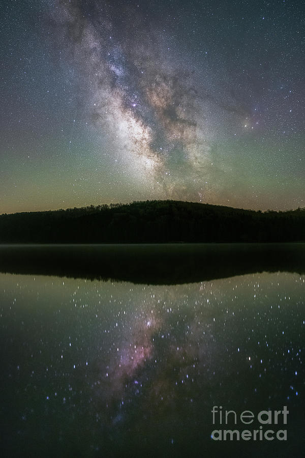 Spruce Knob Lake Star Reflections  Photograph by Michael Ver Sprill