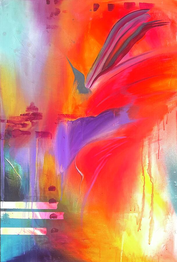 Abstract Painting - Sprung by Ashley DAmico