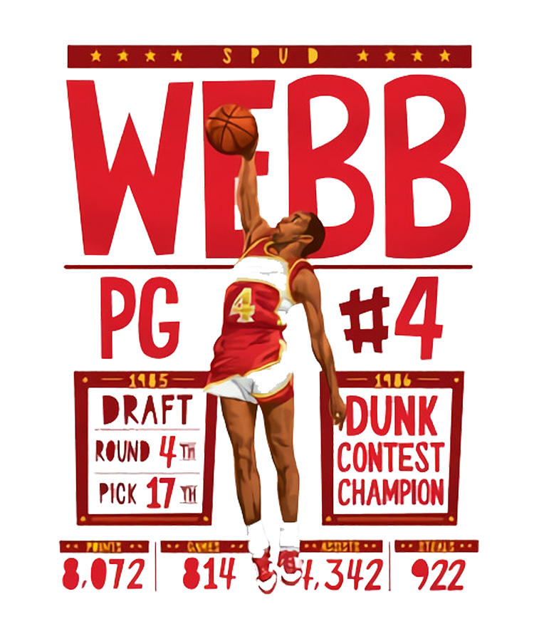 Spud Webb Stats Digital Art By Kelvin Kent Fine Art America