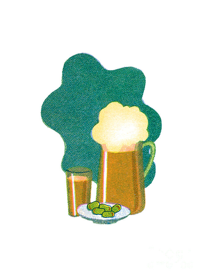 Spuds N Suds Beer Illustration Painting