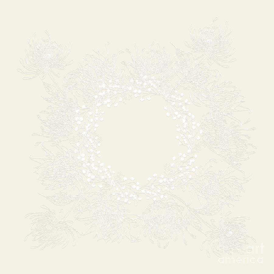 Spun Cotton Luminosity Wreath Pattern Photograph by Sharon Mau