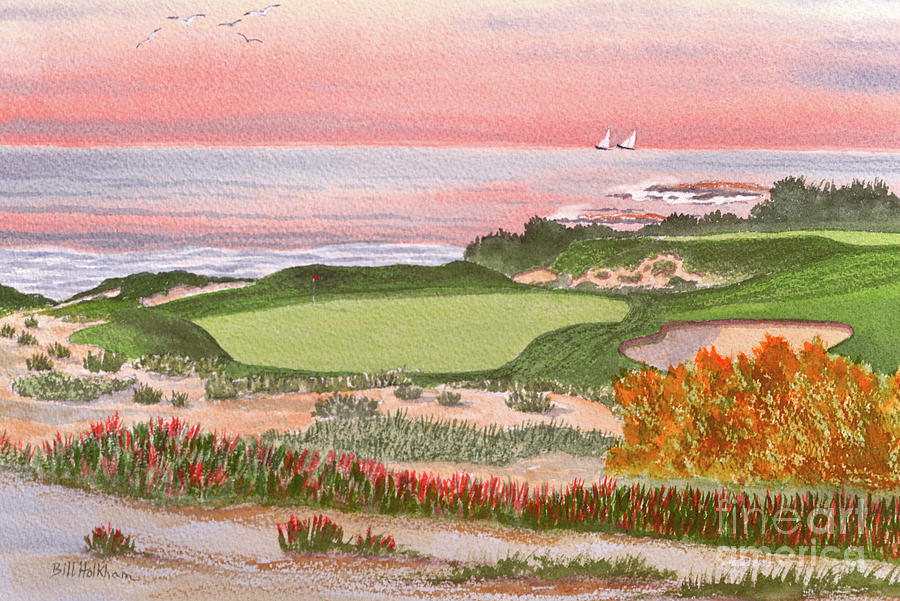 Spyglass Hill Golf Course Hole 3 Painting