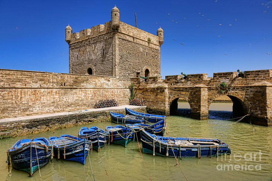 Sqala du Port and Boats of Essaouira  Photograph by Olivier Le Queinec