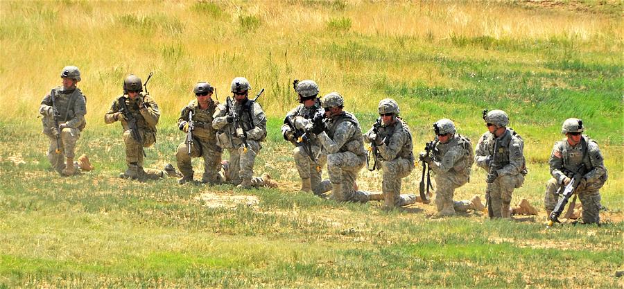 Squad of American Soldiers Photograph by Jim Lambert - Fine Art America