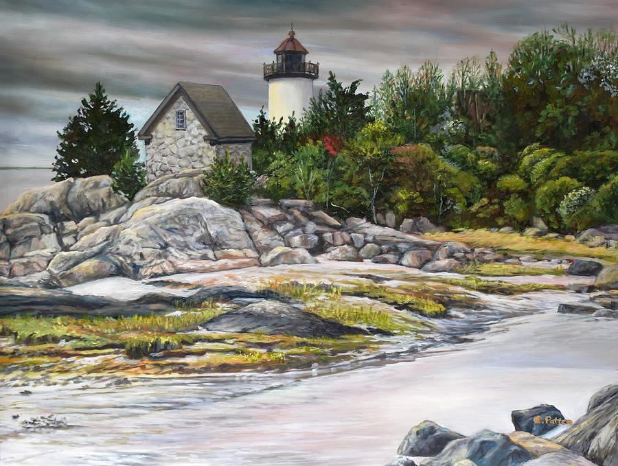 Summer Painting - Squam Light, Summer by Eileen Patten Oliver