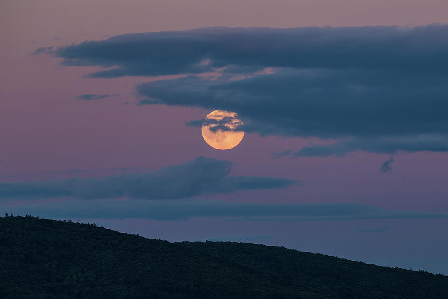 Squam Moonrise Photograph by White Mountain Images