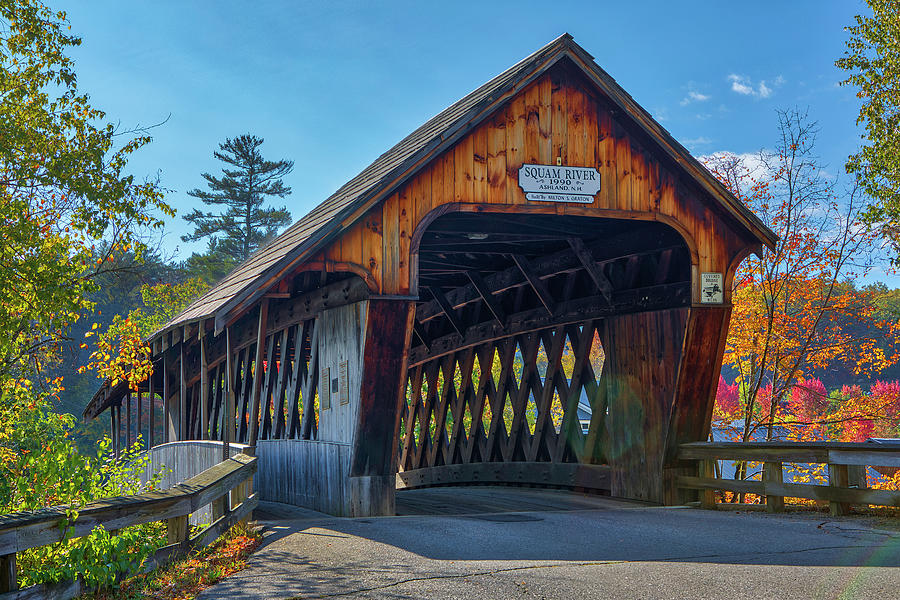 Squam River Covered Bridge Photograph by Juergen Roth