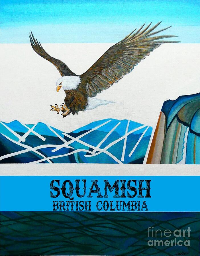 Squamish Abstract Illustration Painting by John Lyes
