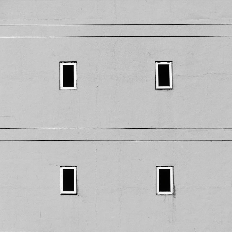 Square - Four Windows Photograph by Stuart Allen