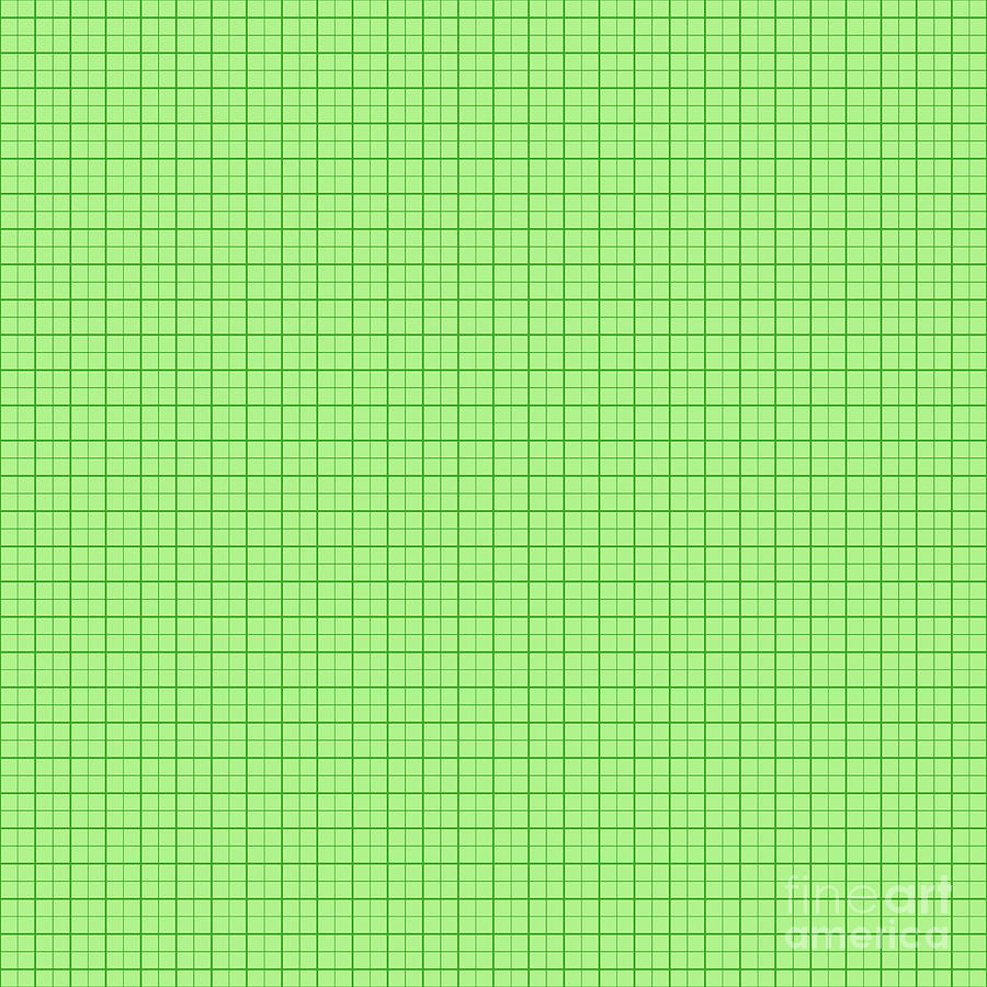 Square Grid Light Window Lattice Pattern In Light Apple And Grass Green N.1333 Painting