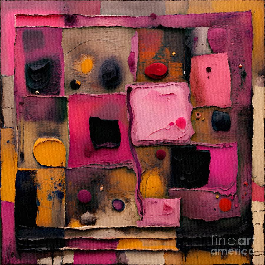 Squares and Shapes Abstract Art Digital Art by Lauries Intuitive