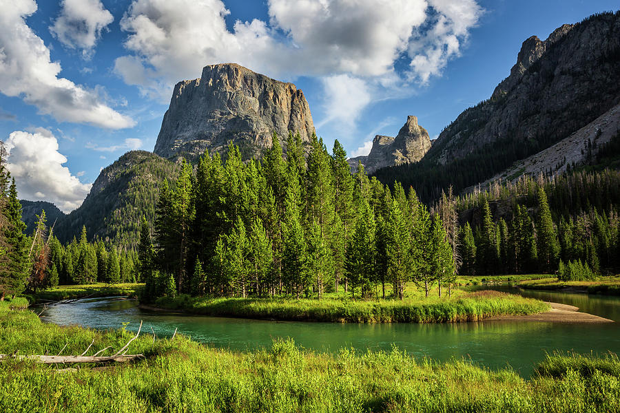 Squaretop Mountain, Green River, and the Bottle, Wyoming Photograph by ...