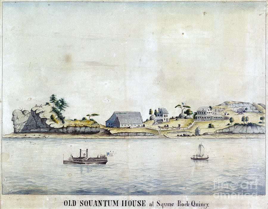 Squaw Rock, 1836 Painting by Granger