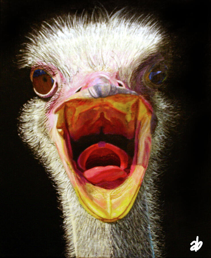 Squawk Painting by Angela Brunson Squawk Painting by Angela Brunson