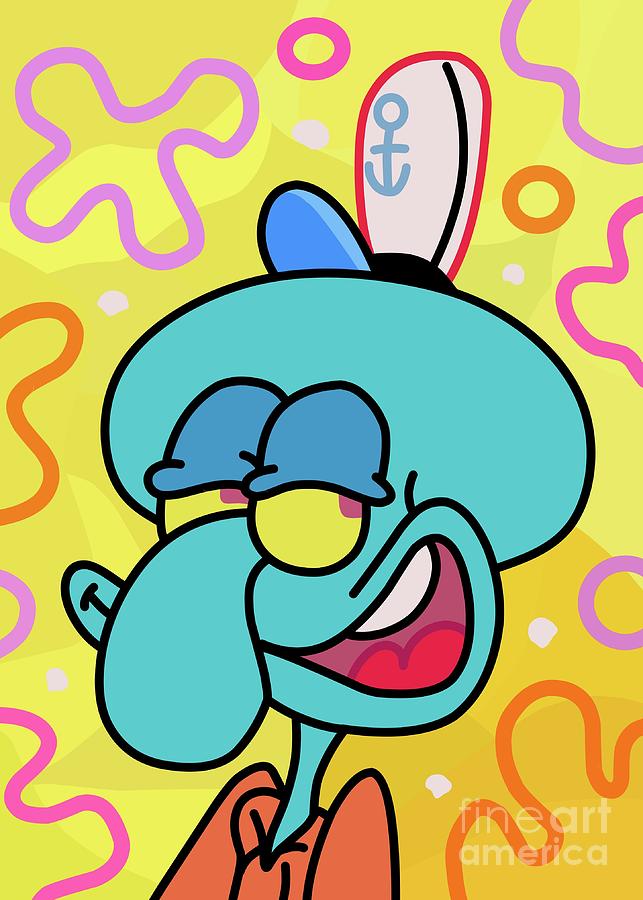 Squidward Q Tentacles Digital Art By Marshel S Fine Art America