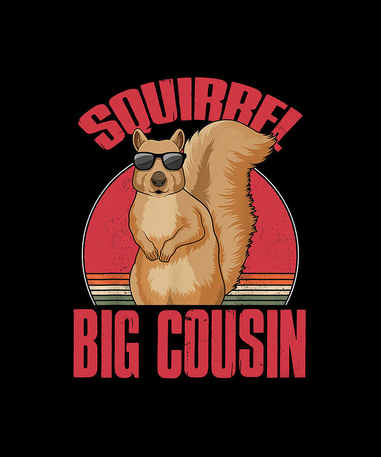Squirrel Drawing - Squirrel BIG COUSIN Squeak Chestnut by ThePassionShop