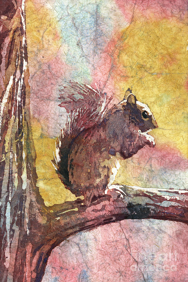 Squirrel Lunch Painting by Ryan Fox