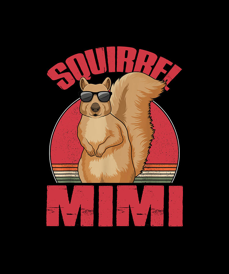 Squirrel Drawing - Squirrel MIMI Squeak Chestnut by ThePassionShop