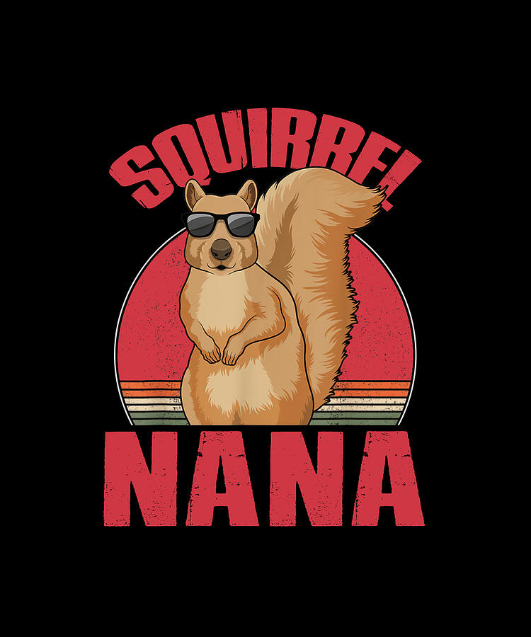 Squirrel Drawing - Squirrel NANA Squeak Chestnut by ThePassionShop